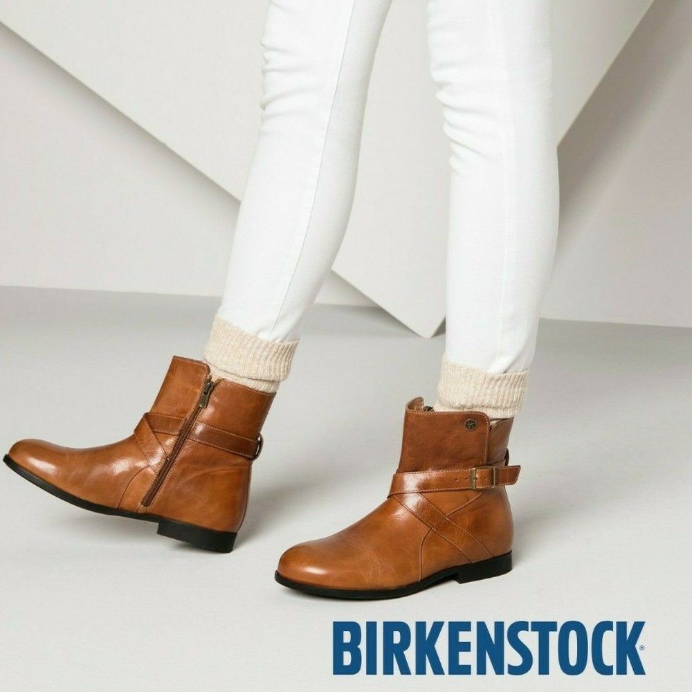 Birkenstock Brown Leather Ankle Boots